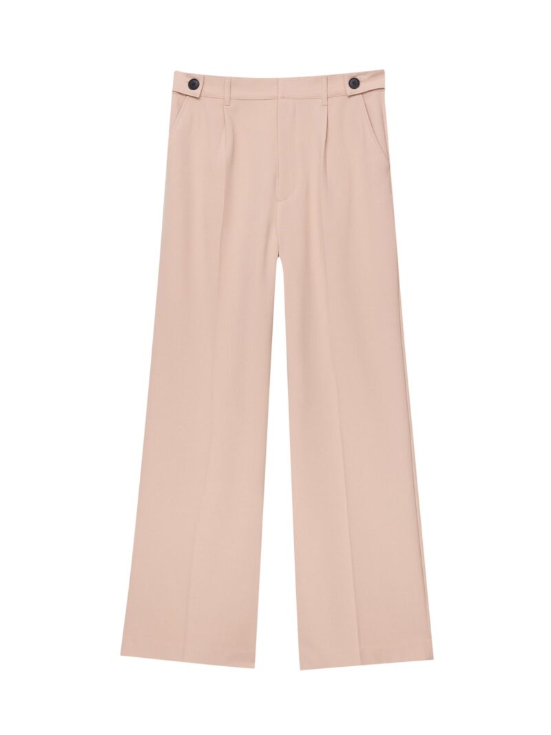 Pull&Bear Pantaloni cu dungă  roz pastel