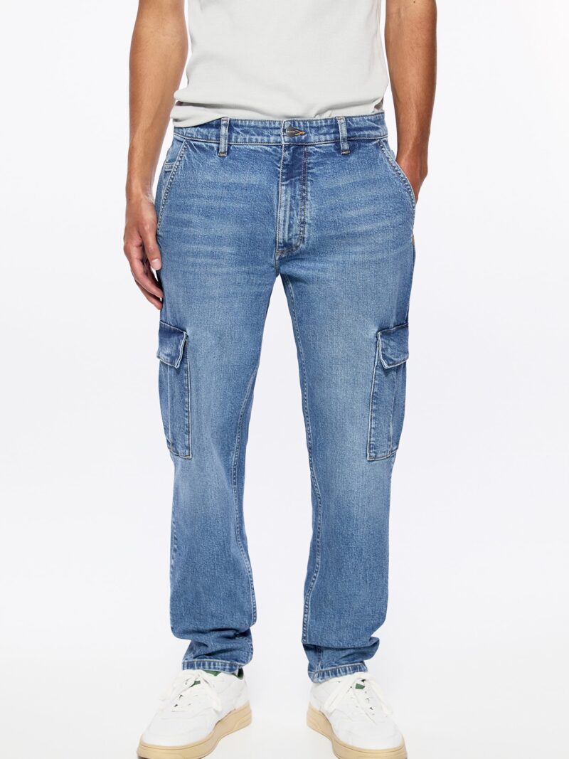 Pull&Bear Pantaloni eleganți  albastru denim