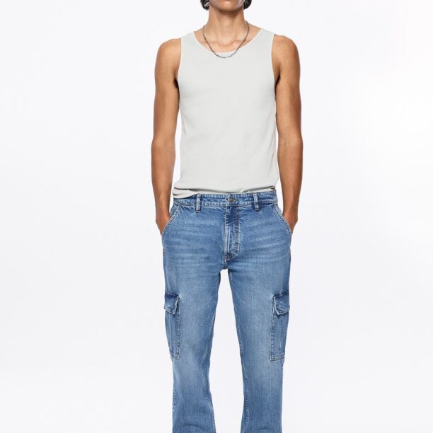 Cumpăra Pull&Bear Pantaloni eleganți  albastru denim