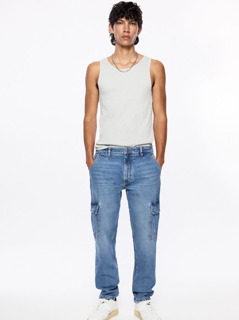 Cumpăra Pull&Bear Pantaloni eleganți  albastru denim