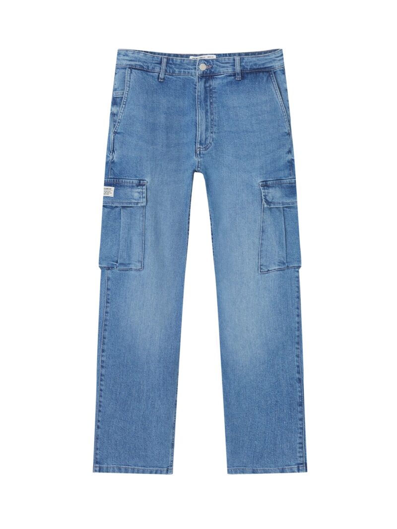 Pull&Bear Pantaloni eleganți  albastru denim