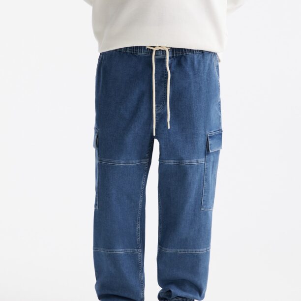 Pull&Bear Pantaloni eleganți  albastru denim