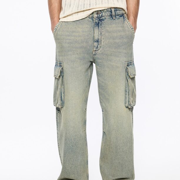 Pull&Bear Pantaloni eleganți  albastru denim