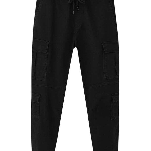 Pull&Bear Pantaloni eleganți  negru