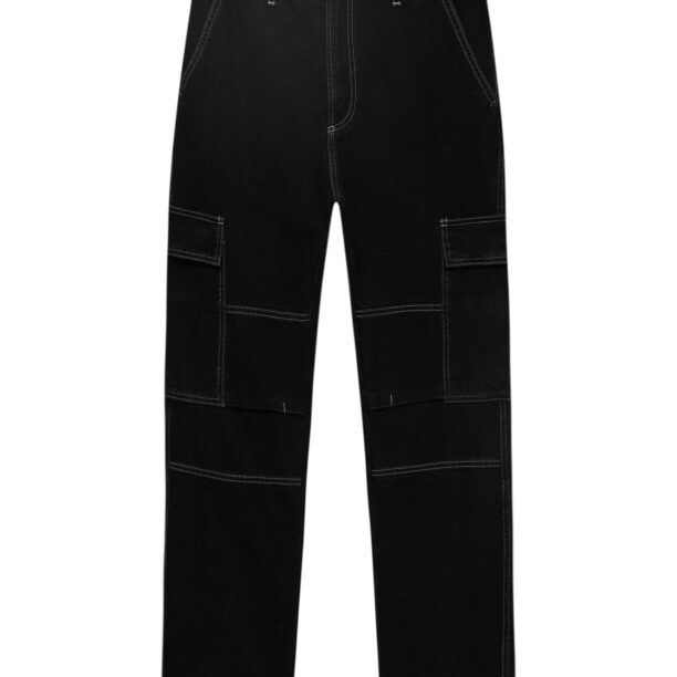 Pull&Bear Pantaloni eleganți  negru