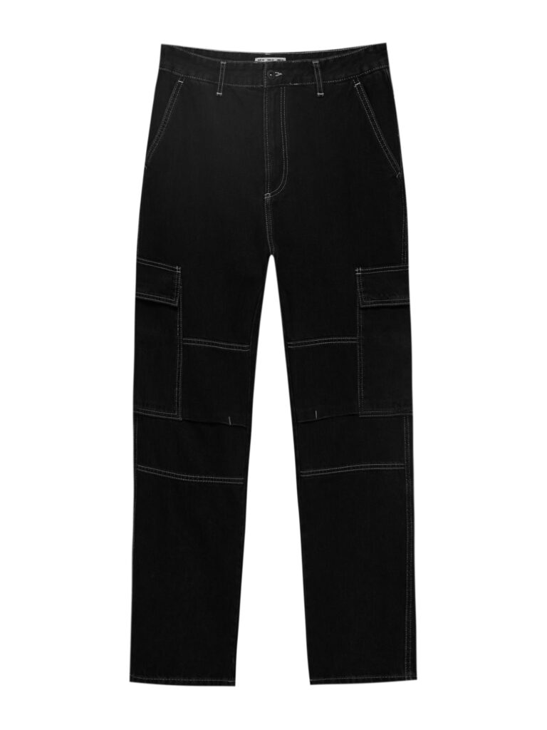 Pull&Bear Pantaloni eleganți  negru