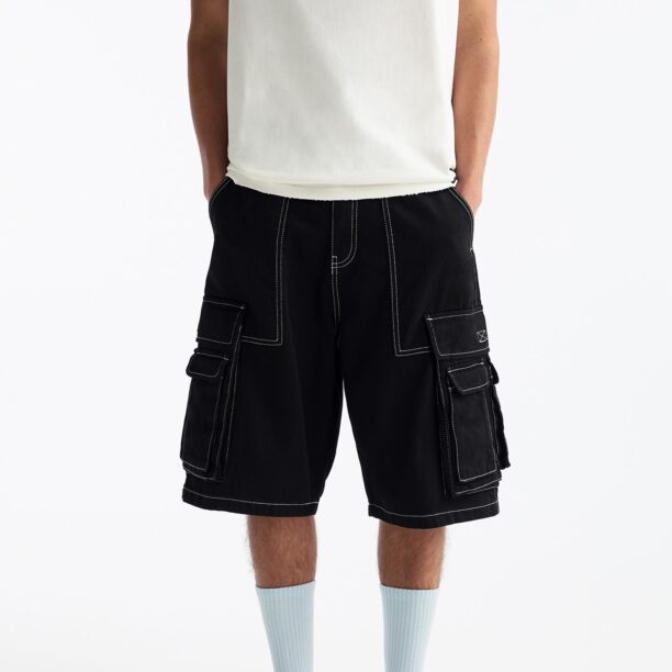 Pull&Bear Pantaloni eleganți  negru