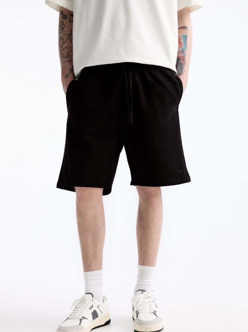 Pull&Bear Pantaloni  maro cămilă / negru