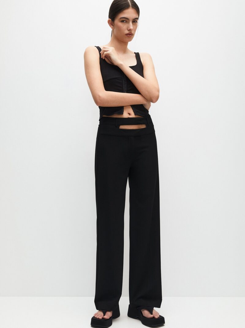 Cumpăra Pull&Bear Pantaloni  negru