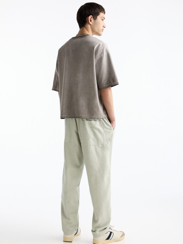 Pull&Bear Pantaloni  verde pastel preţ