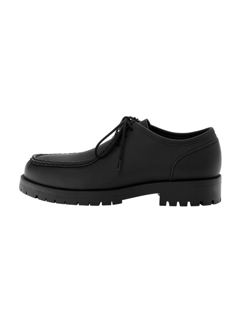 Pull&Bear Pantofi cu șireturi  negru