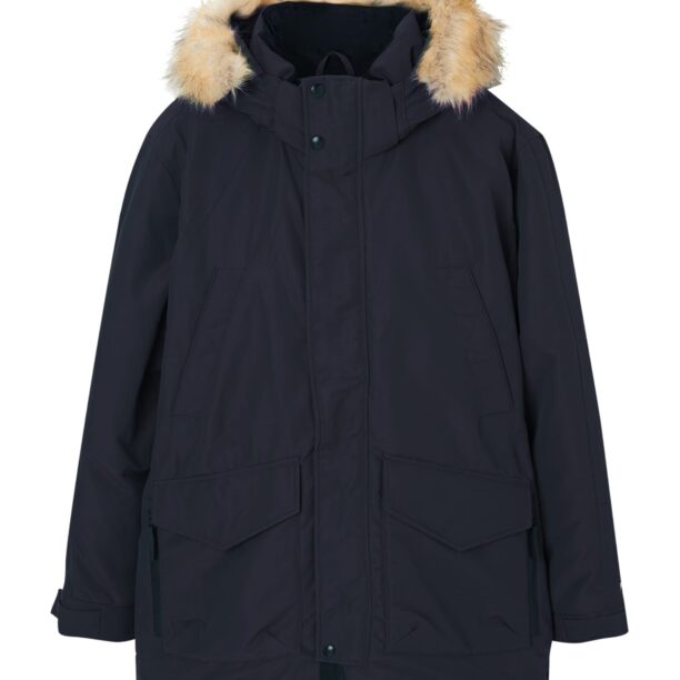 Pull&Bear Parka de iarnă  bej / albastru marin