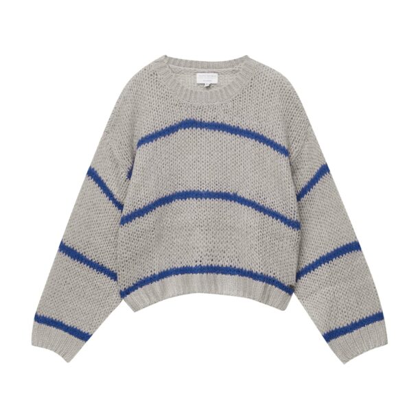 Pull&Bear Pulover  albastru / gri