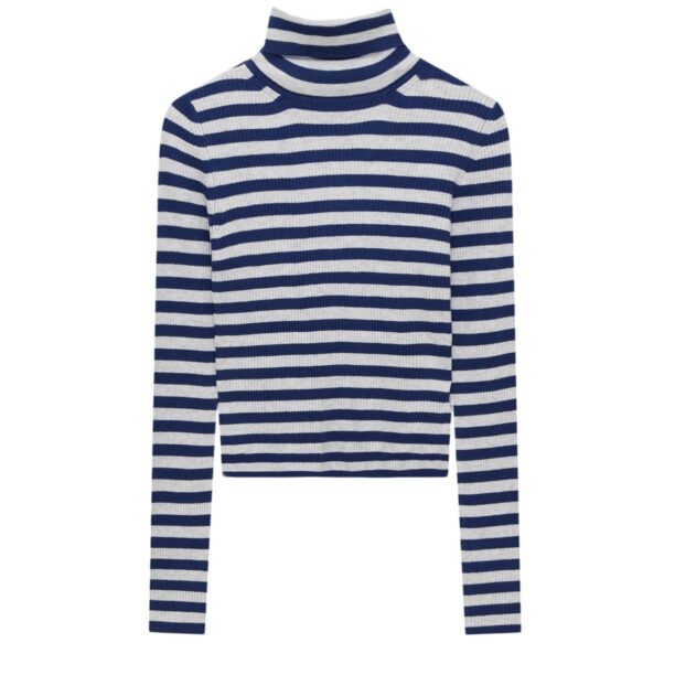 Pull&Bear Pulover  albastru / gri deschis