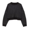 Pull&Bear Pulover  gri / negru