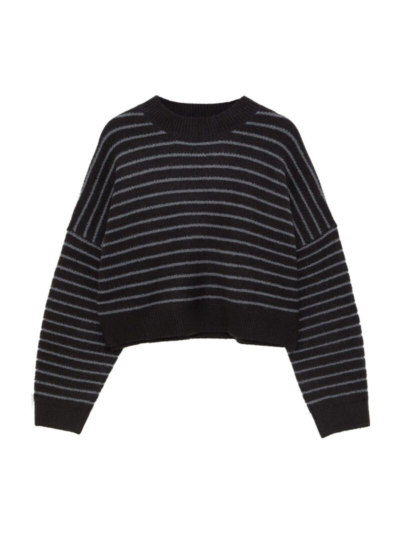 Pull&Bear Pulover  gri / negru