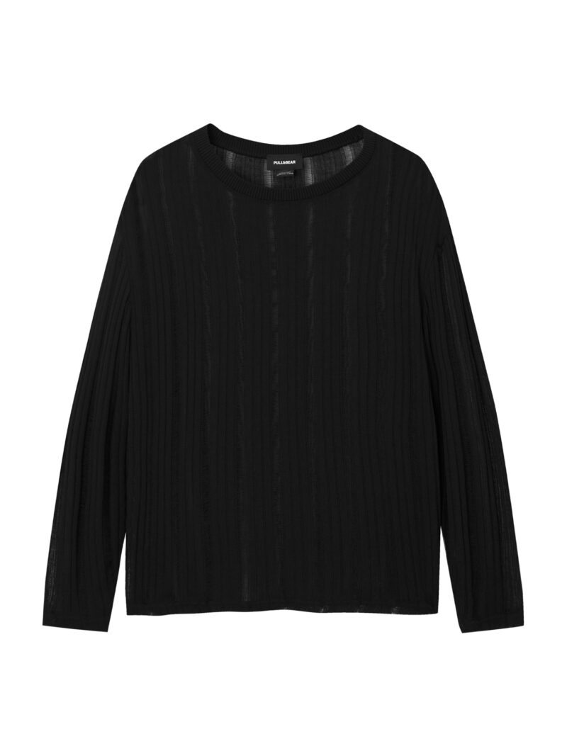 Pull&Bear Pulover  negru