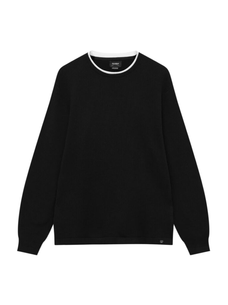 Pull&Bear Pulover  negru