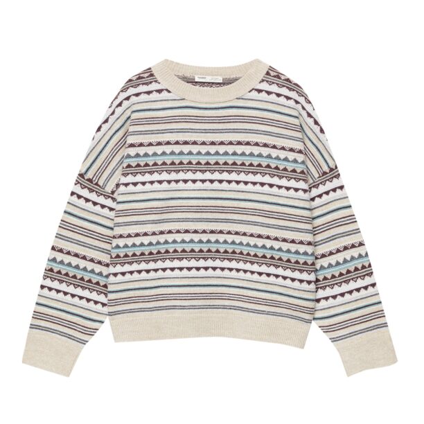 Pull&Bear Pulover  nisipiu / albastru deschis / maro / gri