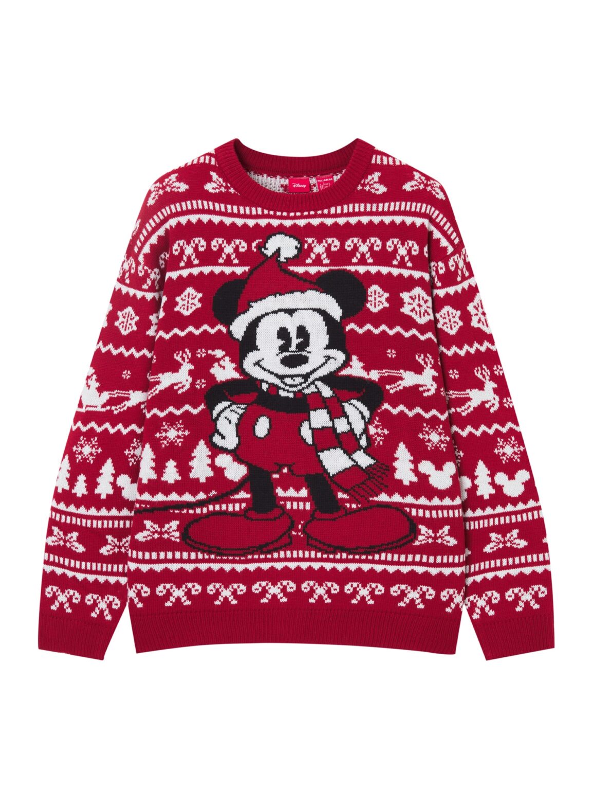 Pull&Bear Pulover  roșu / negru / alb