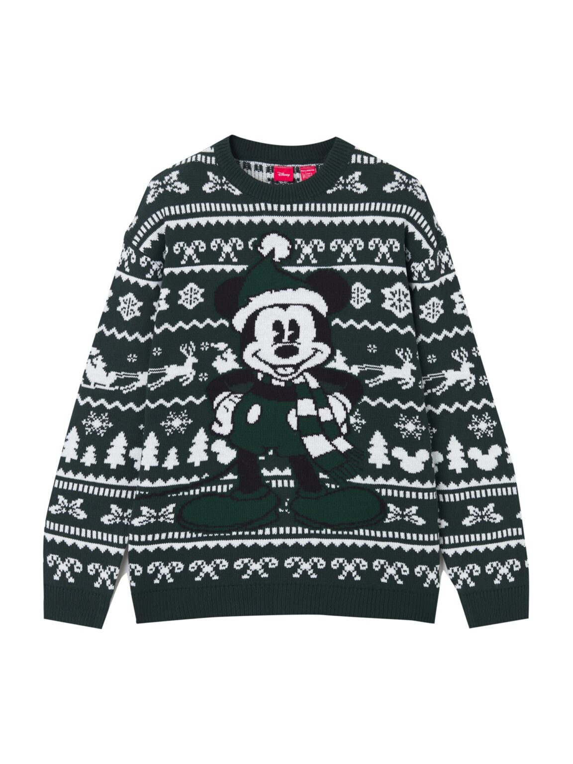 Pull&Bear Pulover  verde / alb
