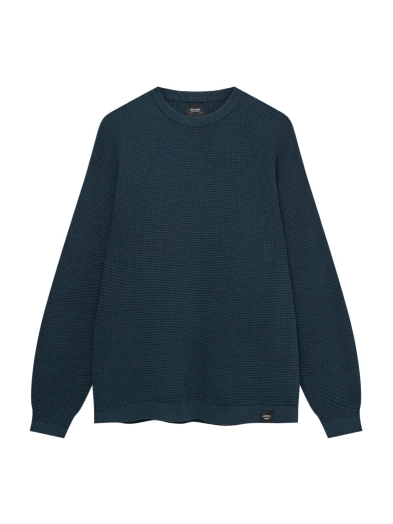 Pull&Bear Pulover  verde petrol