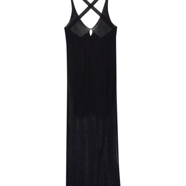 Pull&Bear Rochie tricotat  negru