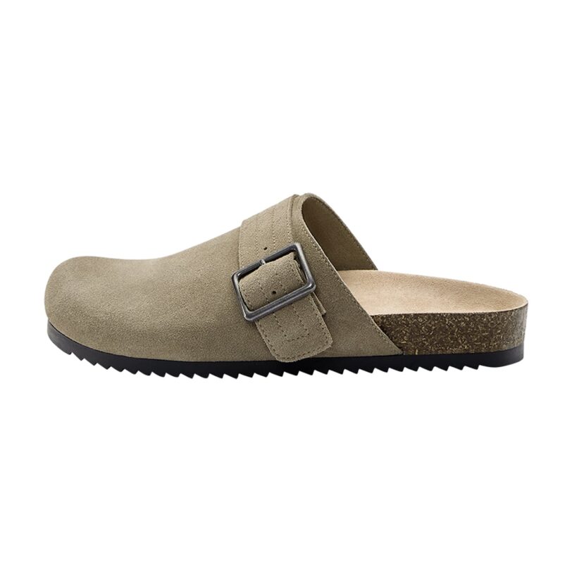 Pull&Bear Saboți  gri taupe