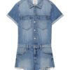 Pull&Bear Salopeta  albastru denim