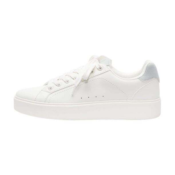 Pull&Bear Sneaker low  gri argintiu / alb