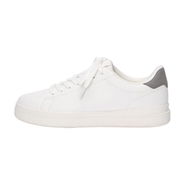 Pull&Bear Sneaker low  gri bazalt / alb