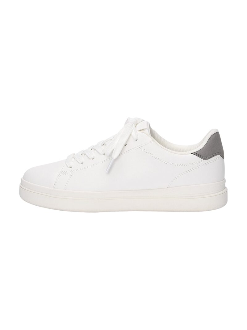 Pull&Bear Sneaker low  gri bazalt / alb