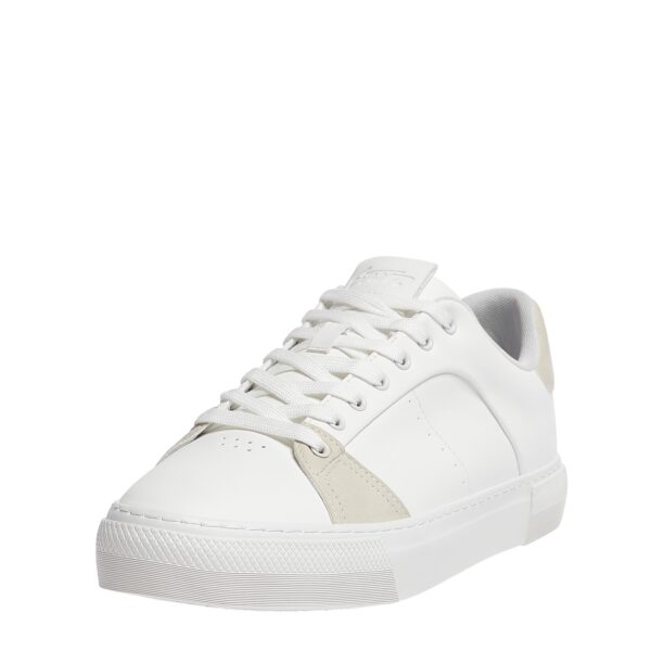 Pull&Bear Sneaker low  gri fumuriu / alb