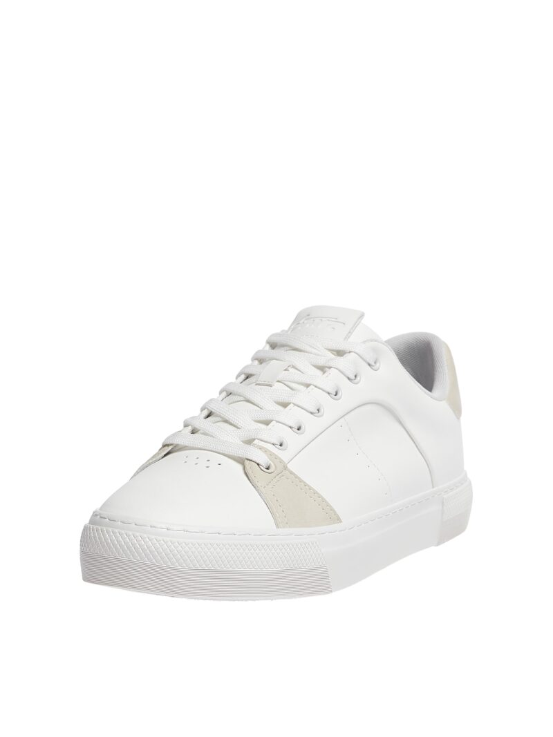 Pull&Bear Sneaker low  gri fumuriu / alb