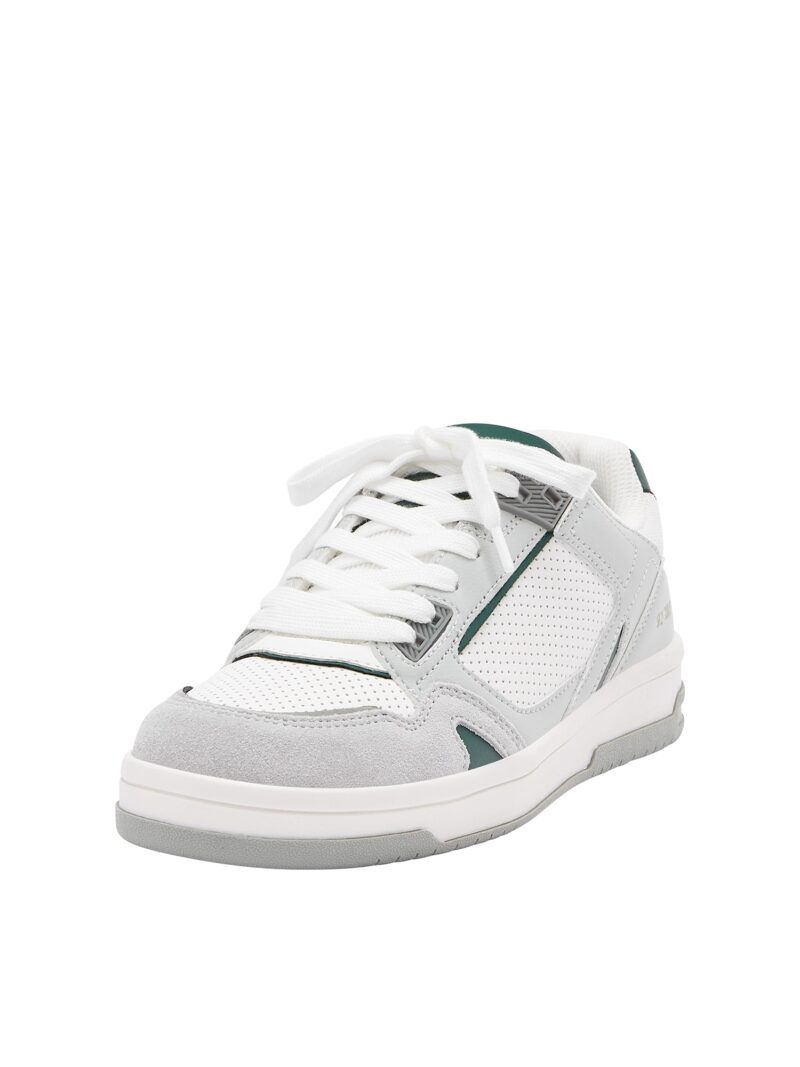 Pull&Bear Sneaker low  gri / gri deschis / alb