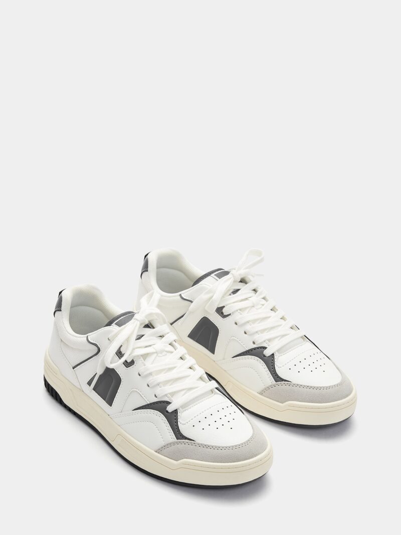 Pull&Bear Sneaker low  gri / gri închis / alb preţ