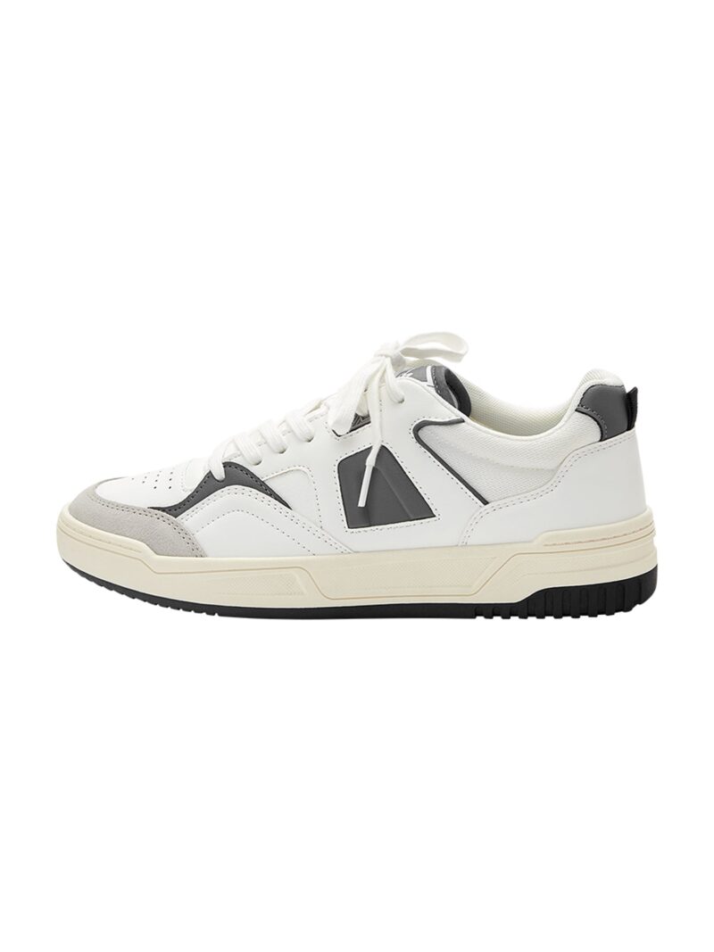 Pull&Bear Sneaker low  gri / gri închis / alb