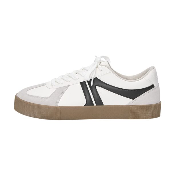 Pull&Bear Sneaker low  negru / alb / alb murdar