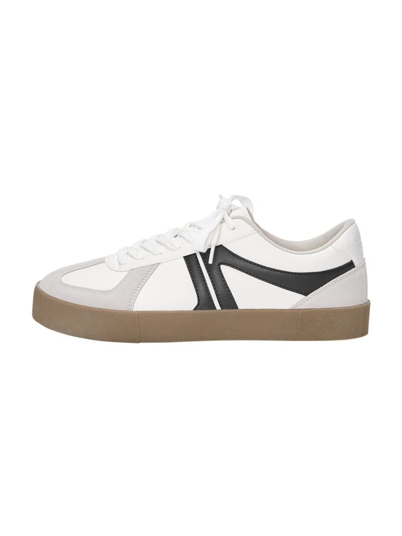 Pull&Bear Sneaker low  negru / alb / alb murdar