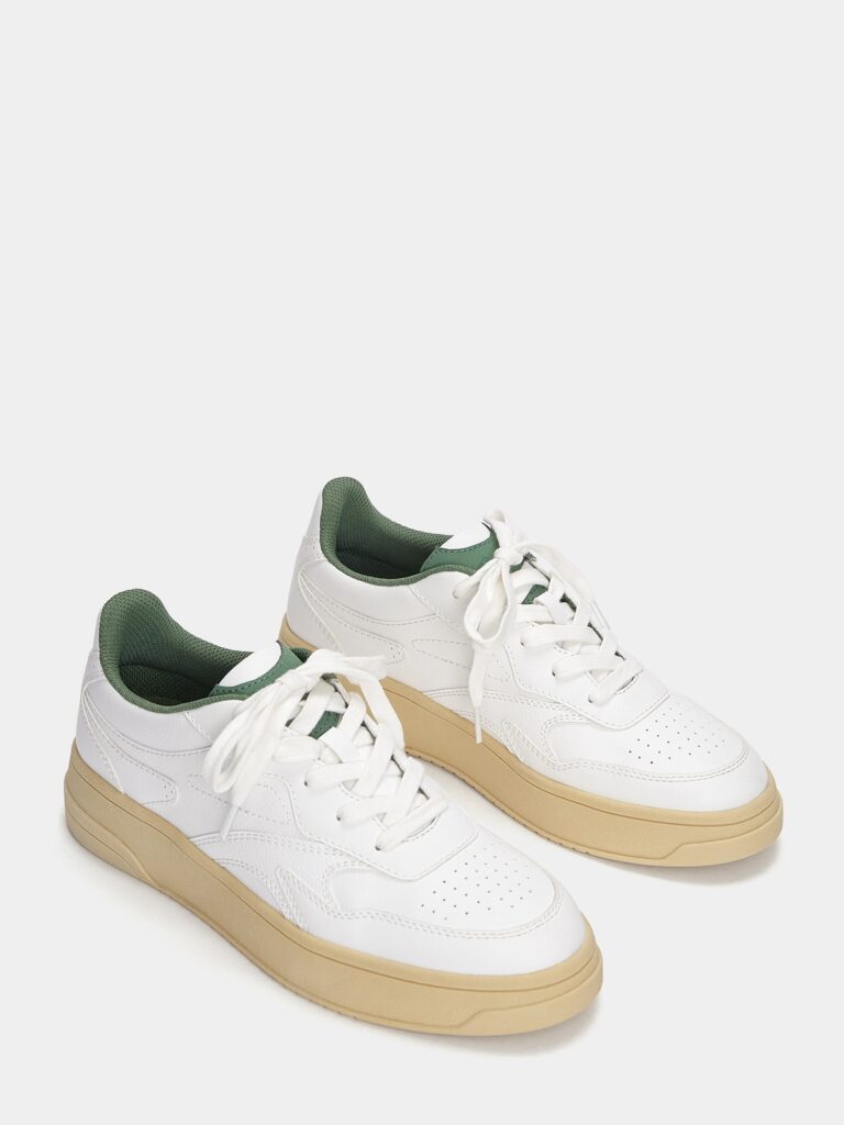 Pull&Bear Sneaker low  verde / alb preţ