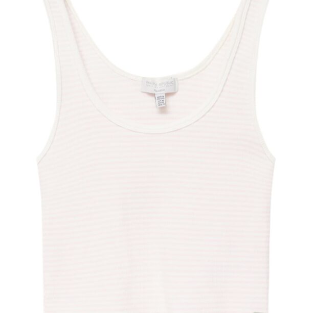 Pull&Bear Top  roz deschis / alb