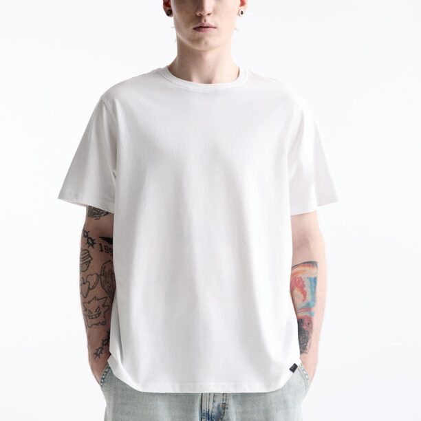 Pull&Bear Tricou  albastru deschis / alb preţ