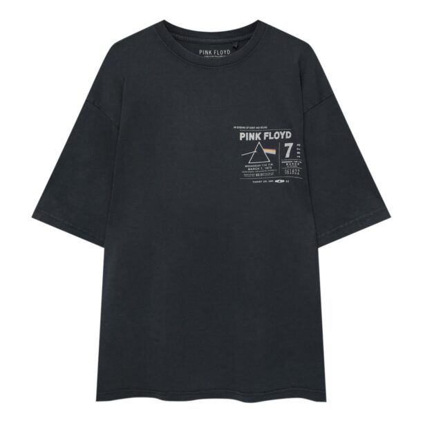 Pull&Bear Tricou  albastru deschis / roșu / negru / alb