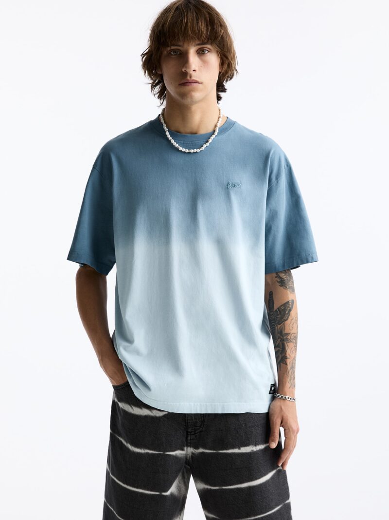 Pull&Bear Tricou  albastru porumbel / albastru deschis