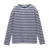 Pull&Bear Tricou  bleumarin / alb