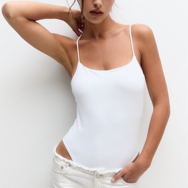 Pull&Bear Tricou body  alb preţ