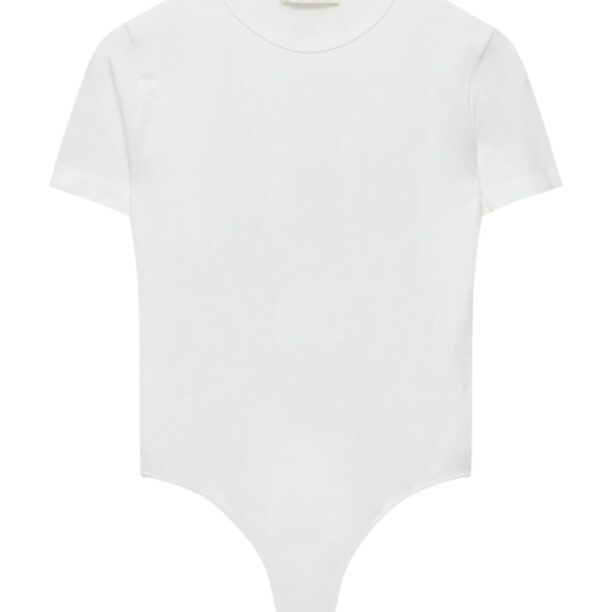 Pull&Bear Tricou body  alb murdar