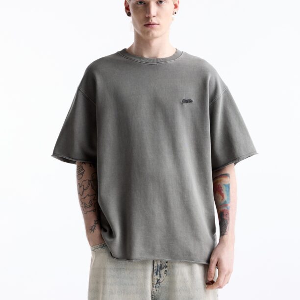 Pull&Bear Tricou  gri grafit / gri închis