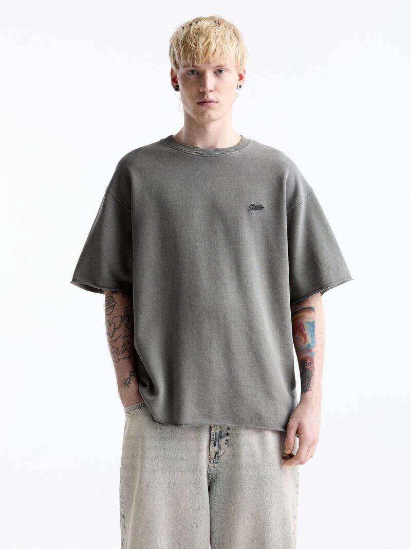 Pull&Bear Tricou  gri grafit / gri închis