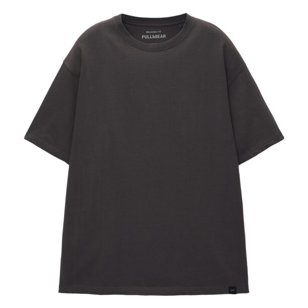 Pull&Bear Tricou  gri metalic